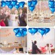Metalize Mavi Kalp Folyo Balon Metalize Mavi Kalp Folyo Balon