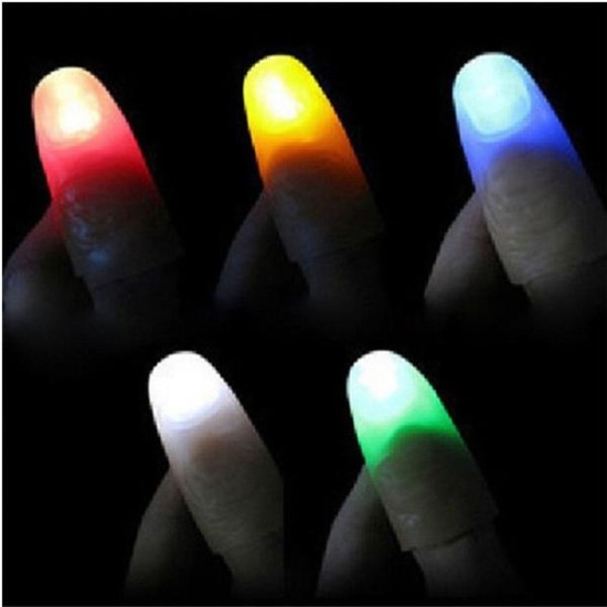 Led Işıklı Renkli Sihirli Parmak Şaka Led Işıklı Renkli Sihirli Parmak Şaka