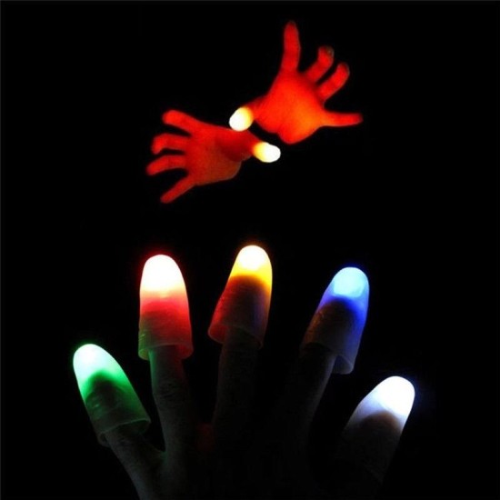 Led Işıklı Renkli Sihirli Parmak Şaka Led Işıklı Renkli Sihirli Parmak Şaka