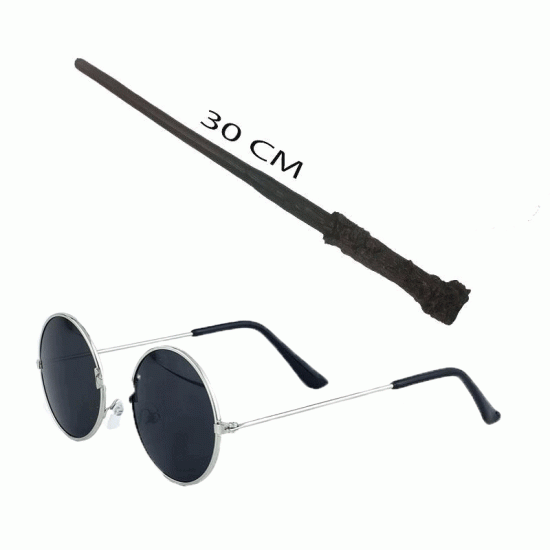 Harry Potter Asası ve Gözlüğü Seti Harry Potter Asası ve Gözlüğü Seti