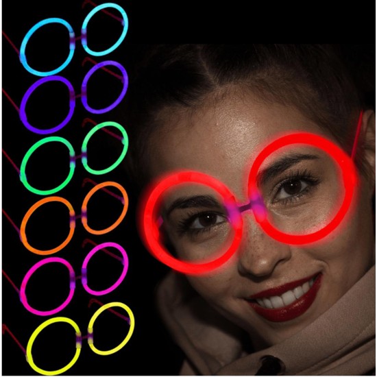 Glow Stick Yuvarlak Gözlük 12 Adet Glow Stick Yuvarlak Gözlük 12 Adet