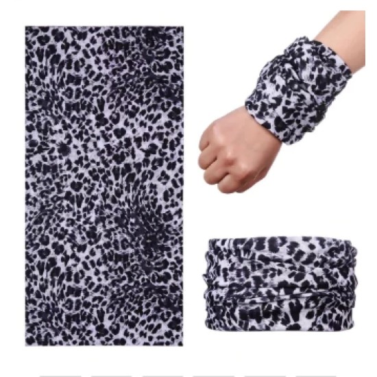 Açık Renk Leopar Baf Bandana Maske Açık Renk Leopar Baf Bandana Maske