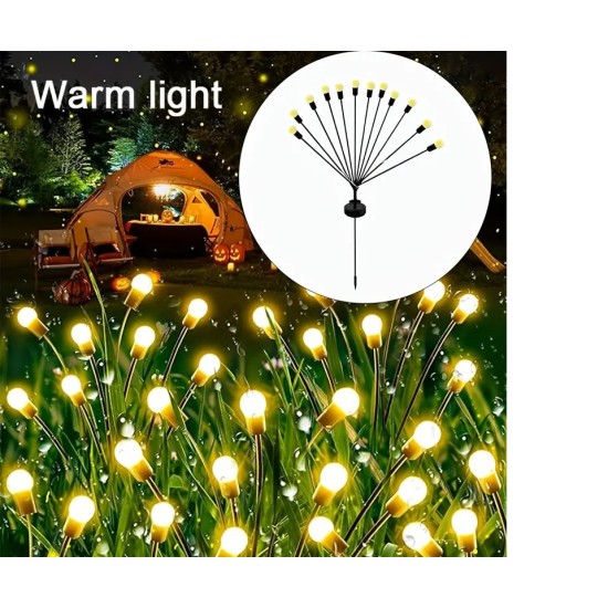 Solar LED Ateşböceği Bahçe Işıkları 2 Adet Solar LED Ateşböceği Bahçe Işıkları 2 Adet