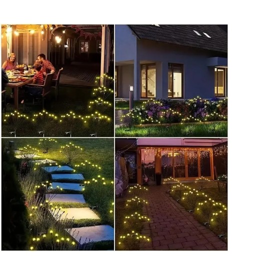 Solar LED Ateşböceği Bahçe Işıkları 2 Adet Solar LED Ateşböceği Bahçe Işıkları 2 Adet