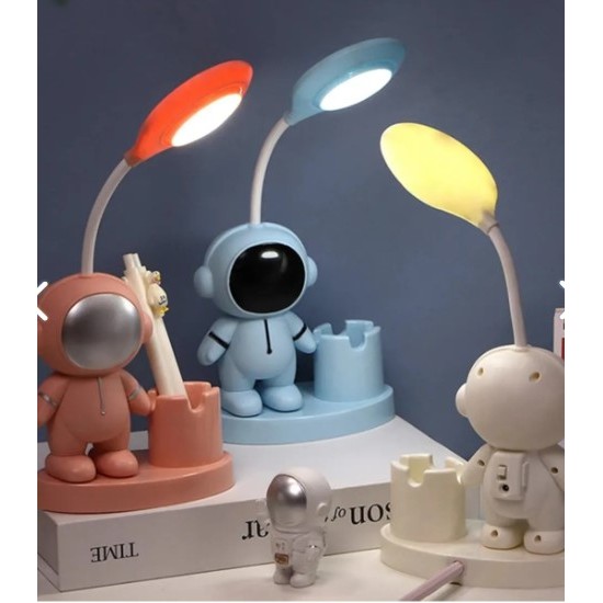 LED Astronot Masa Lambası Ve Kalemlik LED Astronot Masa Lambası Ve Kalemlik