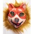 Kahverengi Saçlı Peluş Tilki Maskesi Mega Peluş 24 No
