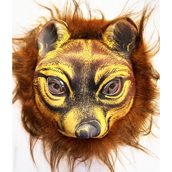 Kahverengi Saçlı Kaplan Aslan Leopar Maskesi Mega Peluş 32 No Kahverengi Saçlı Kaplan Aslan Leopar Maskesi Mega Peluş 32 No