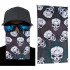 Kahve Yeşil Çoklu Kafatası Baskılı Buff Bandana 25x48 cm