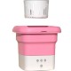 Pembe Katlanabilir Mini Çamaşır Makinesi Pembe Katlanabilir Mini Çamaşır Makinesi