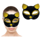 Siyah Renk Gold Simli Kedi Maskesi Siyah Renk Gold Simli Kedi Maskesi