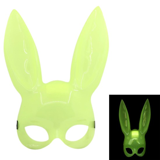 Karanlıkta Yanan Glow Floresan Tavşan Maskesi Karanlıkta Yanan Glow Floresan Tavşan Maskesi