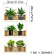 Raflı Bitki Tasarımlı Yapışkanlı Sticker 20*30 cm 3lü Set Raflı Bitki Tasarımlı Yapışkanlı Sticker 20*30 cm 3lü Set