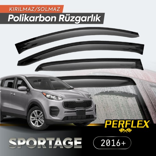 KIA Sportage 2016+ Cam Rüzgarlığı V2 Düz KIA Sportage 2016+ Cam Rüzgarlığı V2 Düz