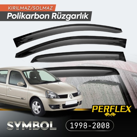 Renault Symbol 1998-2008 Cam Rüzgarlığı V2 Düz Renault Symbol 1998-2008 Cam Rüzgarlığı V2 Düz