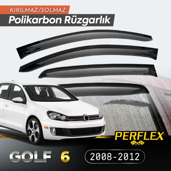 VW Golf 6 2008-2012 Cam Rüzgarlığı V2 Düz VW Golf 6 2008-2012 Cam Rüzgarlığı V2 Düz