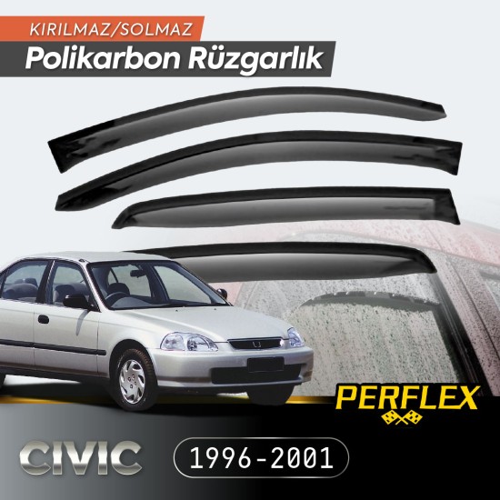 Honda Civic 1996-2001 Cam Rüzgarlığı V2 Mugen Honda Civic 1996-2001 Cam Rüzgarlığı V2 Mugen