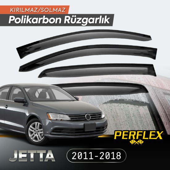 VW Jetta 2011-2018 Cam Rüzgarlığı V2 Mugen VW Jetta 2011-2018 Cam Rüzgarlığı V2 Mugen