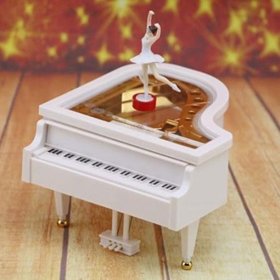Balerin Figürlü Piyano Müzik Kutusu Balerin Figürlü Piyano Müzik Kutusu