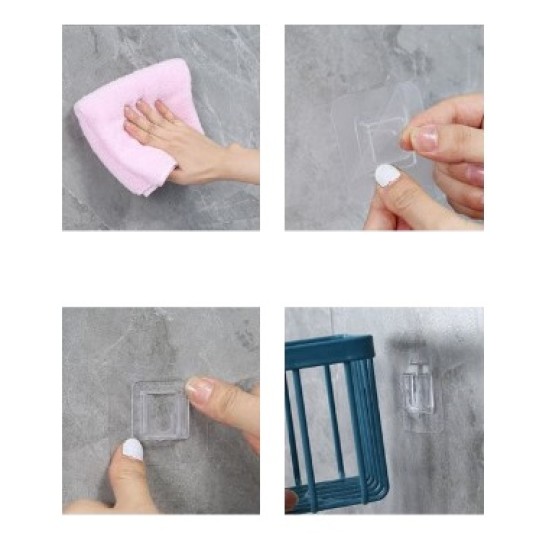 Yapışkanlı Çok Fonksiyonlu Banyo Organizeri BEYAZ Yapışkanlı Çok Fonksiyonlu Banyo Organizeri BEYAZ