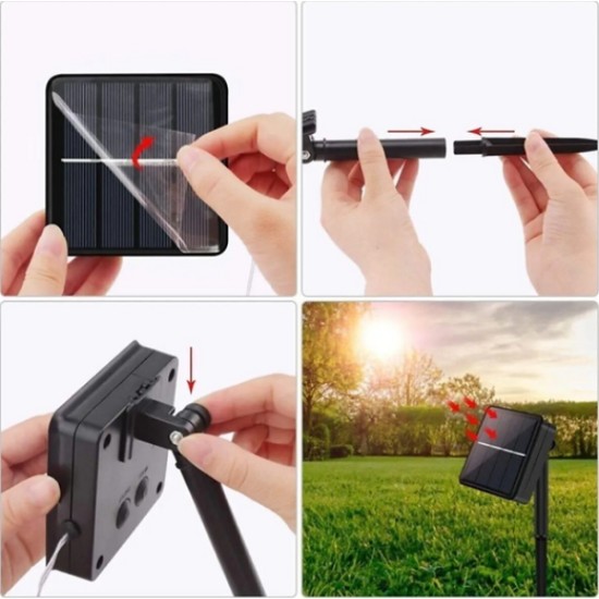 Solar 100 Ledli 12 Metre Bahçe Aydınlatma Solar 100 Ledli 12 Metre Bahçe Aydınlatma
