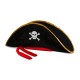 Yetişkin Boy Kadife Jack Sparrow Denizci Kaptan Jack Korsan Şapkası 50X20 CM Yetişkin Boy Kadife Jack Sparrow Denizci Kaptan Jack Korsan Şapkası 50X20 CM