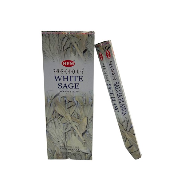 Hem Precious White Sage Aromalı Çubuk Tütsü Hem Precious White Sage Aromalı Çubuk Tütsü