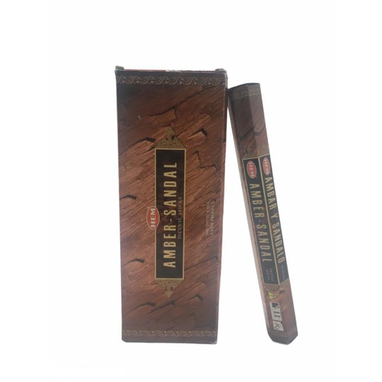 Hem Amber Sandal Aromalı Çubuk Tütsü Hem Amber Sandal Aromalı Çubuk Tütsü