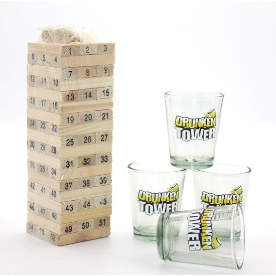 Jenga Shot Bardak Oyunu Model 2 Jenga Shot Bardak Oyunu Model 2