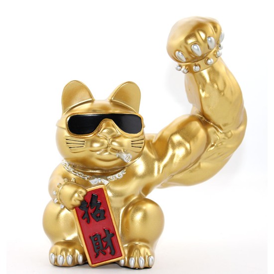 Polyester Şanslı Kedi Figürü Model 2 Polyester Şanslı Kedi Figürü Model 2