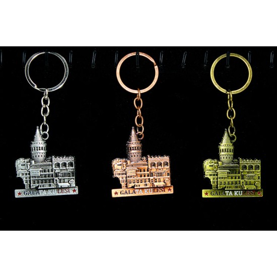 Metal Galata Kulesi Anahtarlık Model 4 Metal Galata Kulesi Anahtarlık Model 4