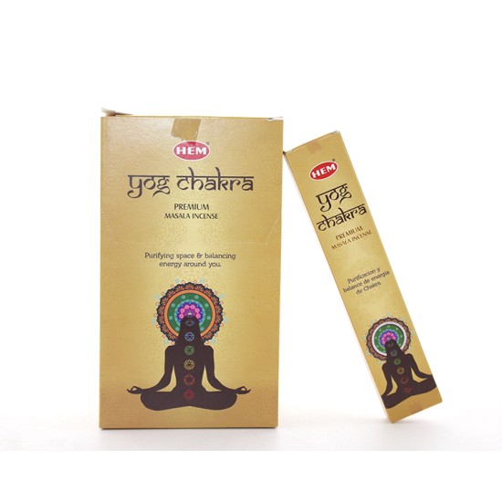 Hem Yog Chakra Masala Aromalı Çubuk Tütsü Hem Yog Chakra Masala Aromalı Çubuk Tütsü