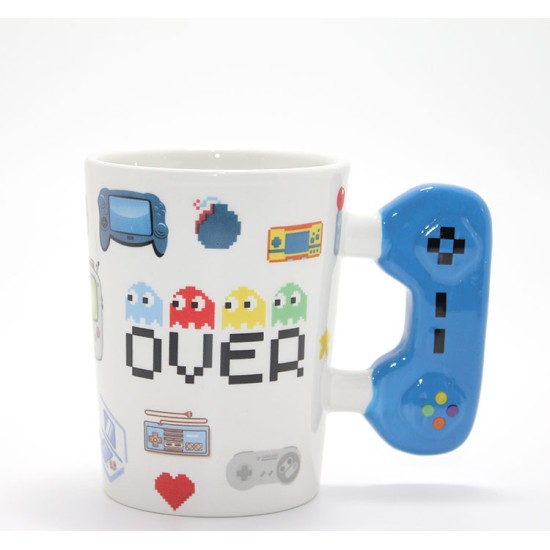 Porselen Game Over Kupa Bardak Porselen Game Over Kupa Bardak