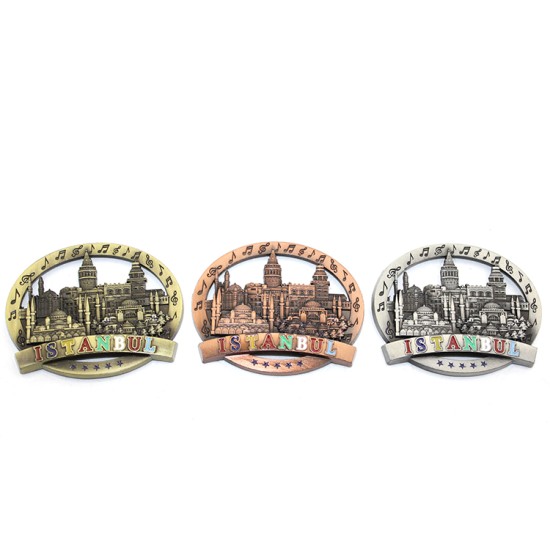 İstanbul Temalı Metal Magnet Yuvarlak Tasarım İstanbul Temalı Metal Magnet Yuvarlak Tasarım