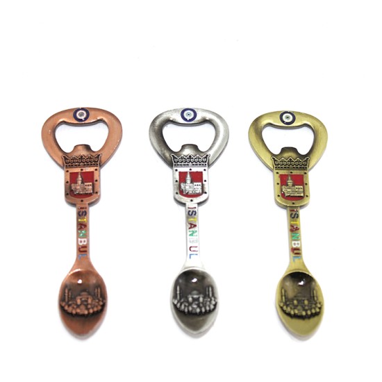 İstanbul Temalı Metal Magnet Ve Açacak Kaşık Tasarımlı İstanbul Temalı Metal Magnet Ve Açacak Kaşık Tasarımlı