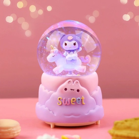 Kuromi Işıklı Müzikli Kar Küresi Orta Boy Model 1 Kuromi Işıklı Müzikli Kar Küresi Orta Boy Model 1