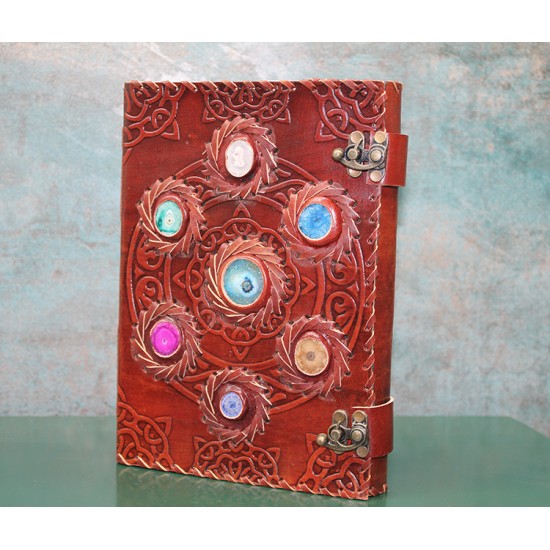 Taşlı Deri Defter Model 12 Taşlı Deri Defter Model 12