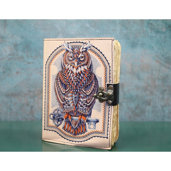 Baykuşlu Deri Defter Model 3 Baykuşlu Deri Defter Model 3
