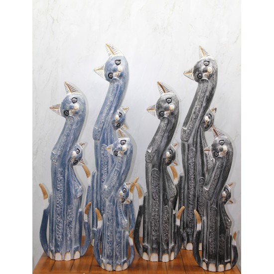 Ahşap 3'lü Kedi Seti 1 Metre Model 2 Ahşap 3'lü Kedi Seti 1 Metre Model 2