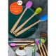 Silikon Uçlu Isıya Dayanıklı Bambu Spatula 3'lü Set Silikon Uçlu Isıya Dayanıklı Bambu Spatula 3'lü Set