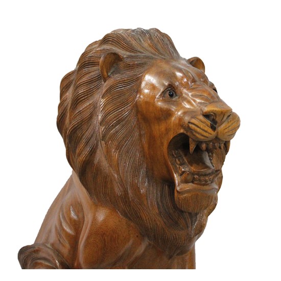 Ahşap Aslan Figürü 50 cm Ahşap Aslan Figürü 50 cm