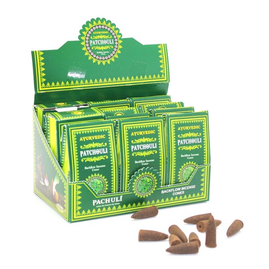 Ayurvedic Konik (Geri Akış) Tütsü Patchouli Aromalı Ayurvedic Konik (Geri Akış) Tütsü Patchouli Aromalı