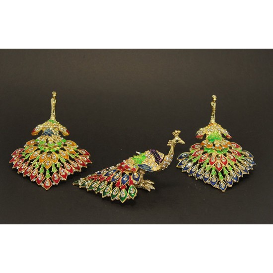Swarovski Taşlı Tavuskuşu Model 6 Swarovski Taşlı Tavuskuşu Model 6