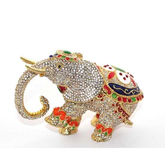 Swarovski Taşlı Tekli Fil Figürü Model 6 Swarovski Taşlı Tekli Fil Figürü Model 6