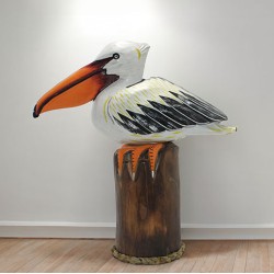 Ahşap Pelikan 45 Cm