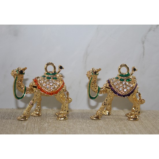 Swarovski Taşlı Minik Figür - Deve Swarovski Taşlı Minik Figür - Deve