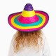 Sombrero Meksika Şapkası Renkli Örme Hasır Çocuk Boy Sombrero Meksika Şapkası Renkli Örme Hasır Çocuk Boy