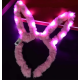 Led Işıklı Peluş Tavşan Kulak Taç Pembe Led Işıklı Peluş Tavşan Kulak Taç Pembe