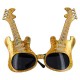 Altın Renk Gitar Şekilli Parti Gözlüğü Altın Renk Gitar Şekilli Parti Gözlüğü