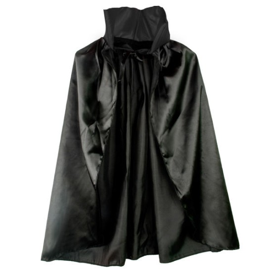Siyah Renk Yakalı Halloween Pelerini 90 cm Siyah Renk Yakalı Halloween Pelerini 90 cm