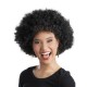 Siyah Renk Kıvırcık Afro Bonus Parti Peruğu Siyah Renk Kıvırcık Afro Bonus Parti Peruğu